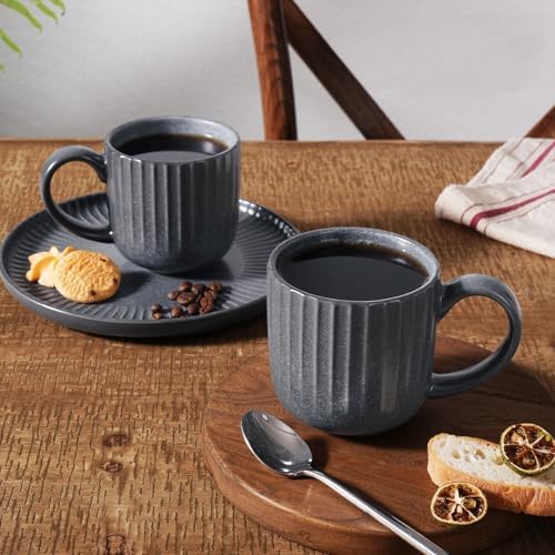 famiware Coffee Mugs Set of 6, Starlight 11 oz Mug Cups Set with Handle - Image 3