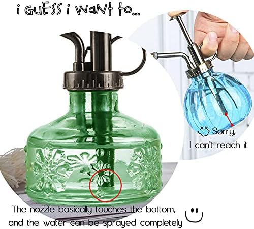 XXXFLOWER Glass Plant Mister Spray Bottle Green 180ml/6 oz - Image 5