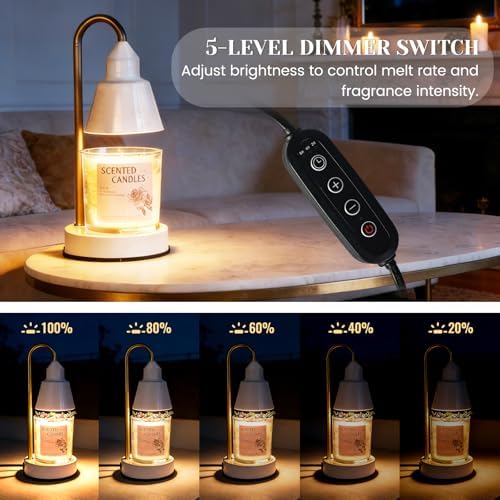 WcoDusak Complete Candle Making Kit with Warmer Lamp & Wax Melter for Adult - Image 6