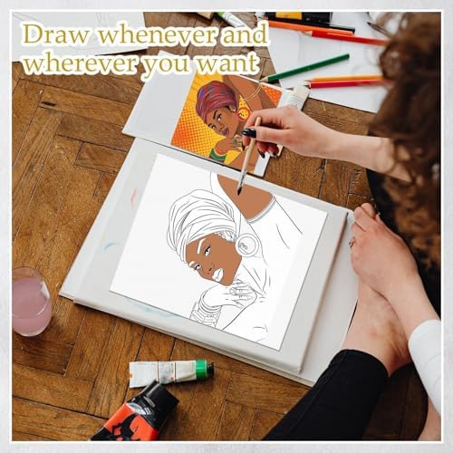 Ctosree 12 Pcs Pre Drawn Canvas for Painting,Women,8 x 10 Inch - Image 2