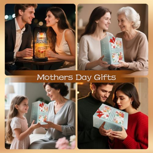 Banbanda Candle Warmer Lamp with Timer Dimmer: 3 Timing Mode, 35W Safety Anti-Scalding, 4 Level Dimming Romantic Night - Wax Warmer for Scented Wax for Home Decor Gifts - Image 5