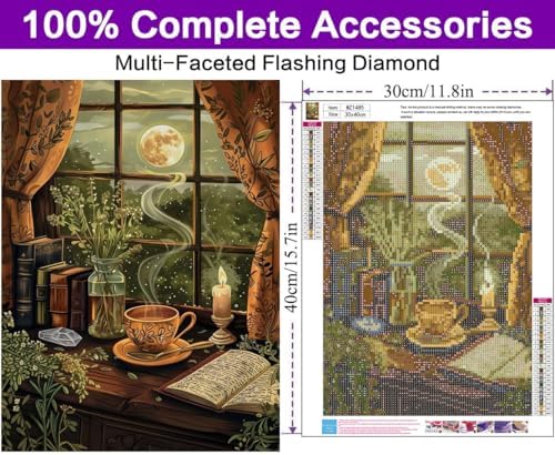 Diamond Art Kits for Adults, Book Diamond Art Painting Kits for Adults - Image 3