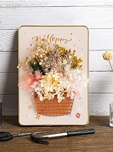 BAZIMA DIY String Art Kit for Beginner,Flowers String Art, DIY Dried Flowers Craft Kit, Unique Gift, Craft Kit for Holidays, Flower Basket - Image 6