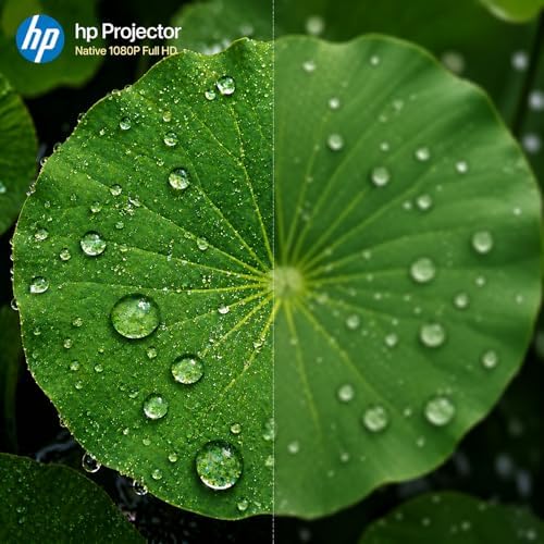 HP MC425 Portable Full HD Projector, WiFi and Bluetooth, Short Throw Lens, 4K Support, Auto Focus & Keystone Correction, Designed to work with PD Power Bank for Home Theater and Outdoor Movies - Image 3