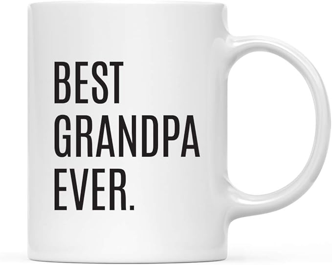 Andaz Press 11oz. Coffee Mug Birthday Gift, Best Grandpa Ever, 1-Pack