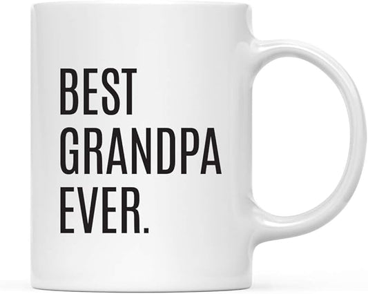 Andaz Press 11oz. Coffee Mug Birthday Gift, Best Grandpa Ever, 1-Pack