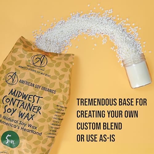 American Soy Organics 100% Midwest Soy Wax Beads, Candle Wax, 10 lbs - Image 3