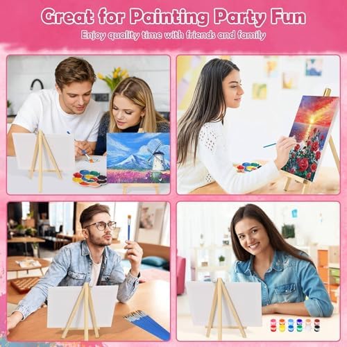 42 Pcs Sip and Paint Kit for Adults, Couples Painting Kit Date Night - Image 5