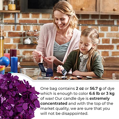 Purple Candle Dye 2 oz for Soy Candle Making – Wax Color Chips - Image 4