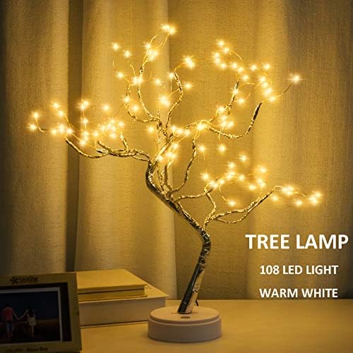 2 Pack Room Decor,20" 108 LED Bonsai Tree Light, DIY Artificial Tree Lamp - Image 4