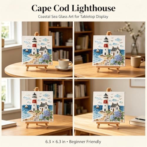 Timeless American Destinations Sea Glass Art Kit 5D Craft Mosaic (Style1) - Image 4