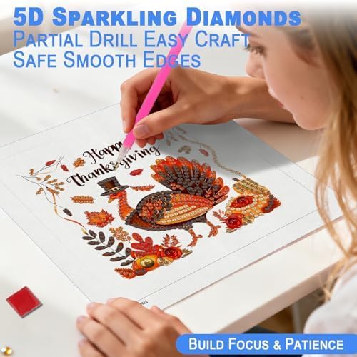 DOZEEZOP 12-Pack Small Diamond Art Kit for Adults Teens 7"x7" - Image 5
