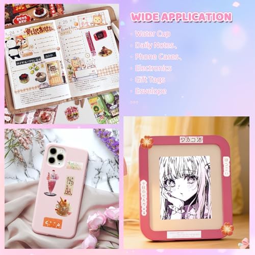1300Pcs Japanese Sticker Book for Journaling Adult, Cute Scrapbook Stickers - Image 3