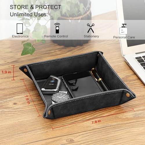 SITHON Valet Tray Desktop Storage Organizer Nightstand Caddy Holder - Image 3