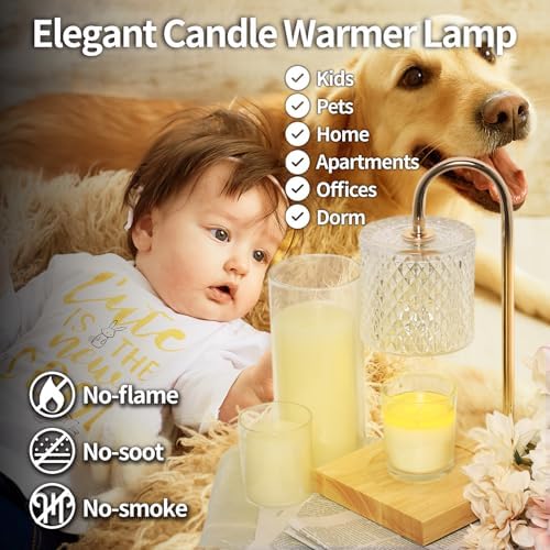 TigQiang Elegant Clear Candle Warmer Lamp with Timer, Decor Gifts for Women - Image 6