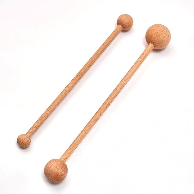 2 Pcs Wooden Throwing Stick for Pottery Shaping, Clay Throwing Stick, Pottery Throwing Tools, Pottery Embossing Tool Trimming Tool for Artist Clay and Pottery Cleanup, Ceramic Molding Supplies