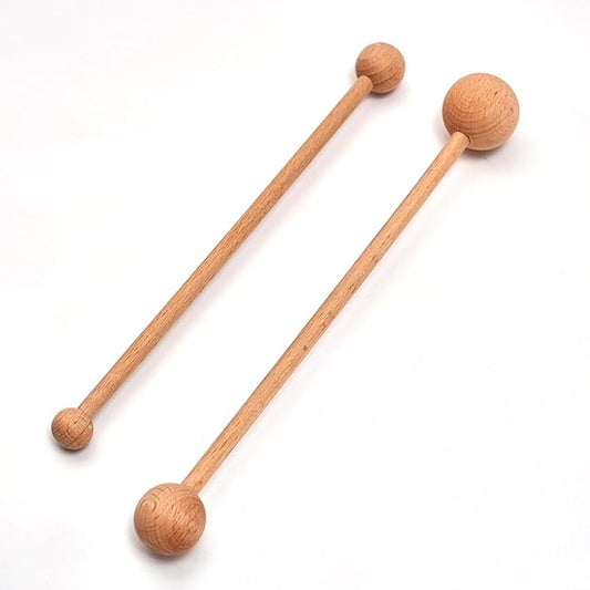 2 Pcs Wooden Throwing Stick for Pottery Shaping, Clay Throwing Stick, Pottery Throwing Tools, Pottery Embossing Tool Trimming Tool for Artist Clay and Pottery Cleanup, Ceramic Molding Supplies