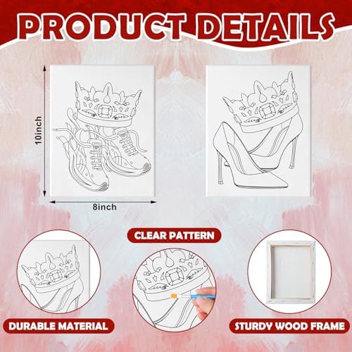 Zhanmai 2 Pack Sip and Paint Kit for Couples Date Night - Image 2