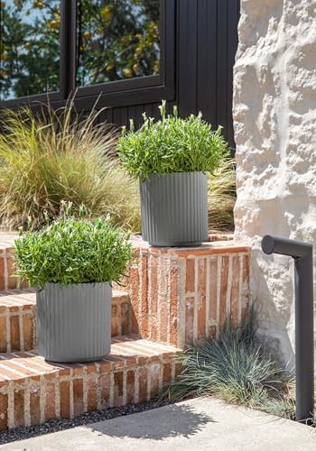 Veradek Demi Series Planter - Large Round Outdoor Planter - Image 4