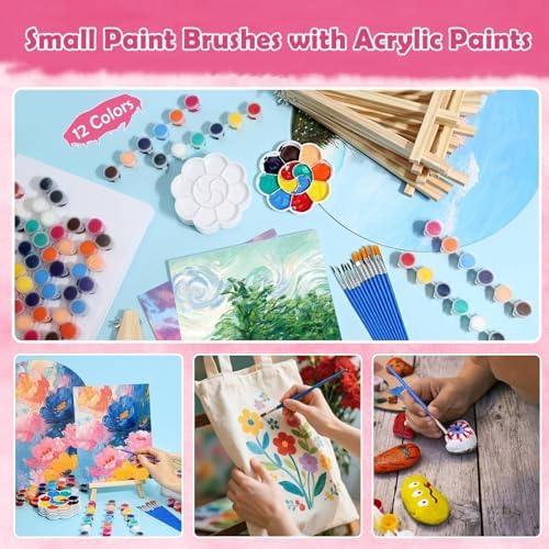 42 Pcs Sip and Paint Kit for Adults, Couples Painting Kit Date Night - Image 4