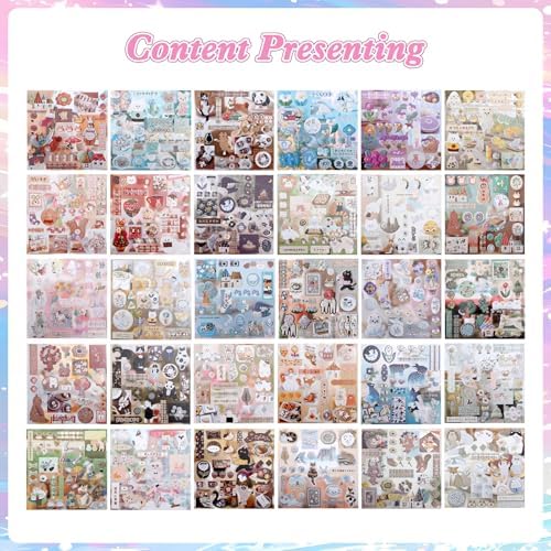 800Pcs Japanese Sticker Book for Journaling Adult, Cute Scrapbook Stickers - Image 5