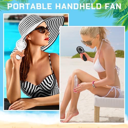 Woanger 12 Pcs Mini Handheld Fan,Elegant Colors - Image 6