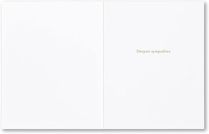 Compendium Positively Green 4-Pack of Sympathy Cards – When someone you love becomes a memory… (Four Cards Total, One Design, with Envelopes)