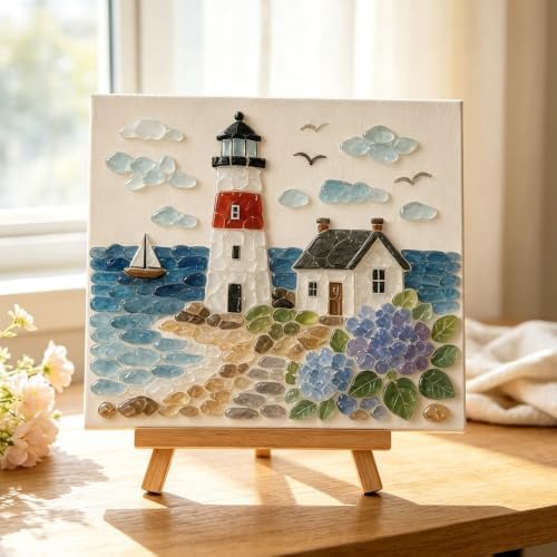 Timeless American Destinations Sea Glass Art Kit 5D Craft Mosaic (Style1) - Image 6