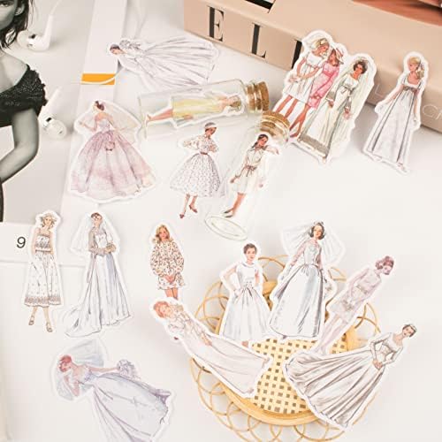 80Pcs Vintage Washi Stickers for Scrapbooking Supplies, People Scrapbook Stickers for Journaling, Junk Journal Bullet Kit Adults Friends Clearance Embellishments Paper Pack - Image 6
