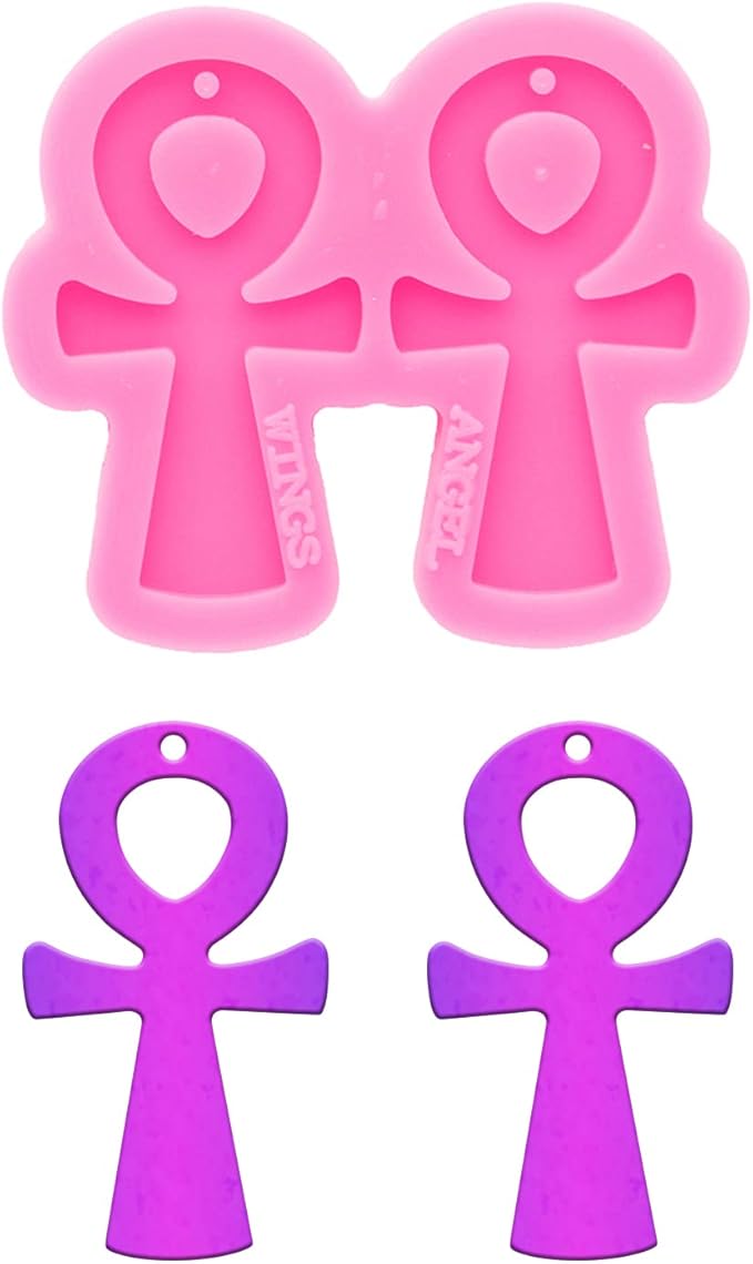 Resin Earring Mold Silicone Resin Jewelry Molds Epoxy Resin Casting Molds for Women Earring Crafts DIY Necklace Pendant Resin Mold