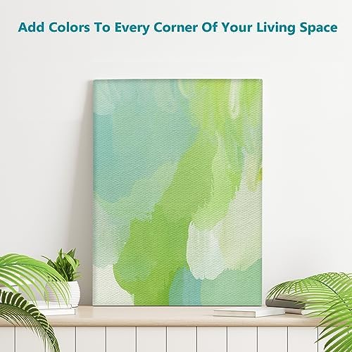 KEFF Canvas for Painting - 12-Pack 8x10 Canvas Value Pack - 100% Cotton Triple Primed Small Canvases for Painting. Mini Canvases Bulk Set for Acrylic, Oil, Watercolor&Tempera - Art Supplies for Adults - Image 6