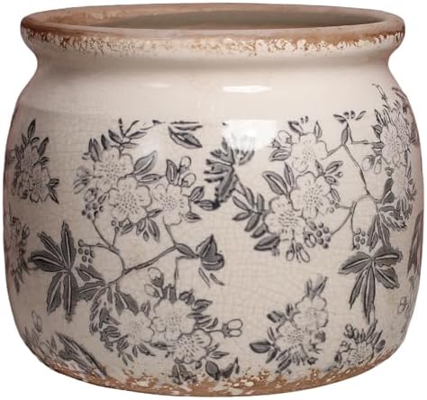 Vintage Ceramic Plant Pots, Old World Flower Pots for Indoor Outdoor Plants by XiaanJiaju