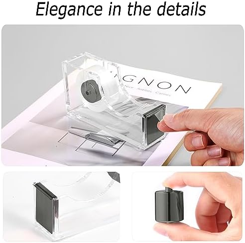Office Desk Accessories, Acrylic Stapler, Staple Remover, Tape Holder, Pen Holder, Ballpoint Pen, Scissor, Binder Clips, 1000pcs Staples, Phone Holder, Ruler, Transparent Glue and 300 Notes - Image 4
