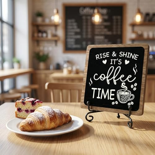 Coffee Station Decor Kitchen Coffee Sign for Home Bar Shelf - Image 4