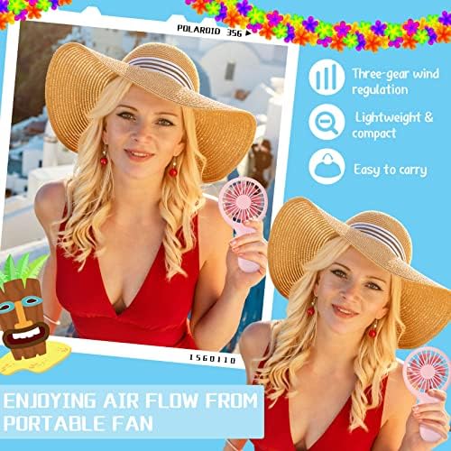 Woanger 12 Pcs Mini Handheld Fan,Vibrant Colors - Image 3