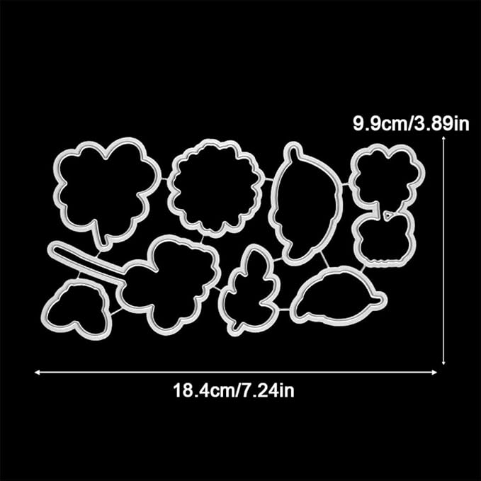 Ladybug Four-Leaf Clover Stamps and Cutting Dies for Card Making DIY Transparent Silicone Clear Stamp and Metal Die Cuts Sets for Scrapbooking Paper Greeting Cards Decor Seals Craft Supplies