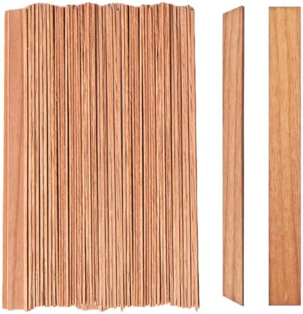 Cherry Wood Wicks – Long-Lasting Flame, 60 Candles per Pack (1.2 mm Thick) by GardeningLife
