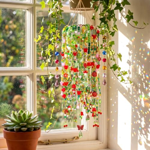 XunYee 8569 Pcs Beaded Plant Kit, Forever Plant Bead Kit, Green A, Novelty - Image 4