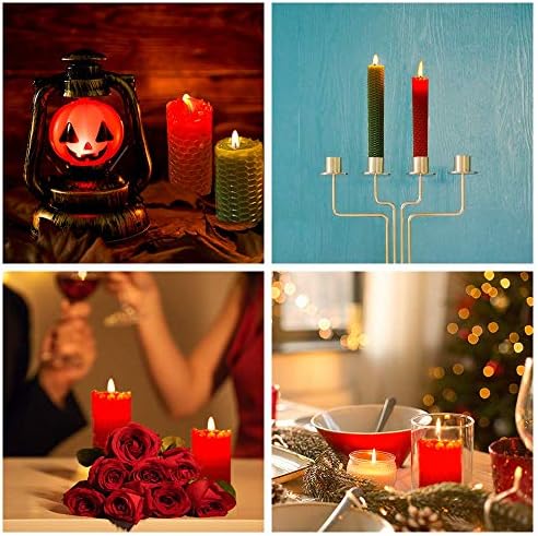 Tafuero Beeswax Honeycomb Candle Sheets,12pcs Beeswax Candle Making Kit Natural 10" X 8",Make Your Own Ideas Candle for Kids and Adults,Making Handsome Rolling Sheets for Hanukkah and Party - Image 4