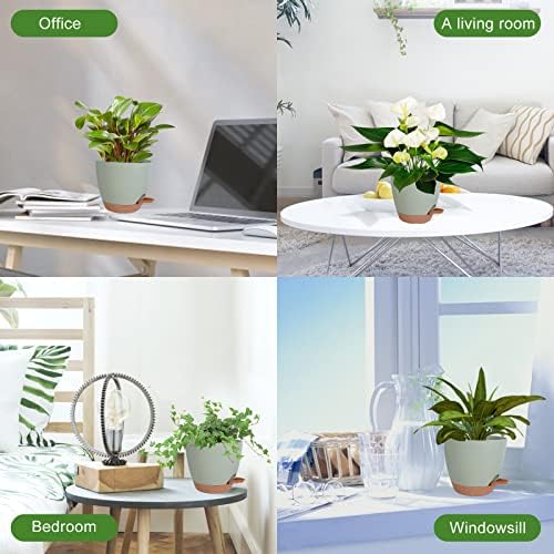 7/6.5/6/5.5/5 Inch Self Watering Pots for Indoor/Outdoor Plants, 5 Pack - Image 6
