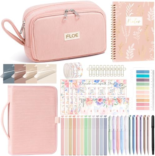 Bible Study Supplies Journaling Annotation Kit w/Bible Cover Case for Women by Unknown