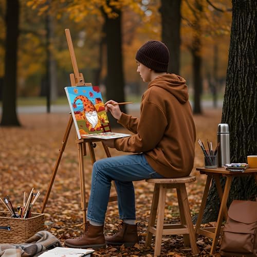 Sherr 24 Pcs Pre Drawn Canvas for Adult, Autumn, 8 x 10 Inch - Image 6