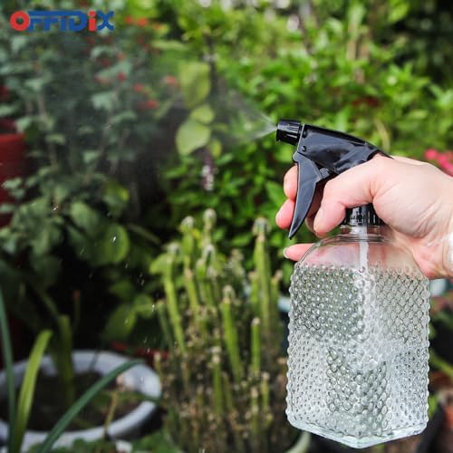 Clear Glass Plant Mister Watering Spray Bottle Adjustable Nozzle 13.5 oz - Image 5