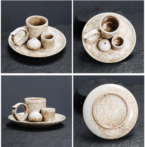 4 in 1 Ceramic Incense Burner Holder with Handle for Burning Sage, Palo Santo Stick, Joss Sticks, Candle in Your New House, Office, Yoga, Meditation Room - Image 2