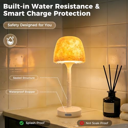 2-Pack Waterproof Shower Lamp Rechargeable LED Ocean Projector - Image 4