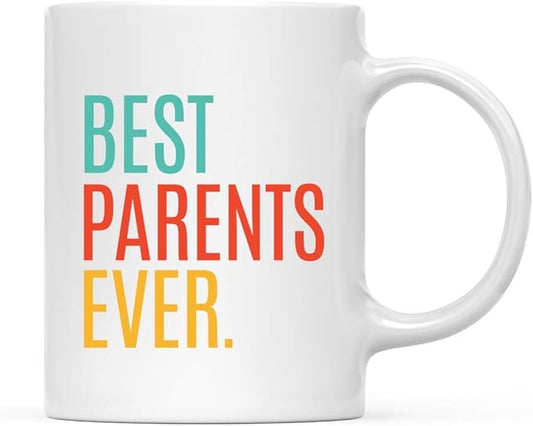 Andaz Press 11oz. Coffee Mug Birthday Gift, Best Parents Ever, 1-Pack