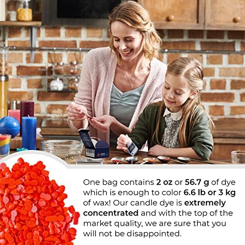 Orange Candle Dye 2 oz for Soy Candle Making – Wax Color Chips - Image 4