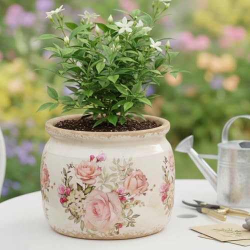 Xiaan Jiaju Vintage Victorian Ceramic Planter & Vase for Indoor Plants - Image 4