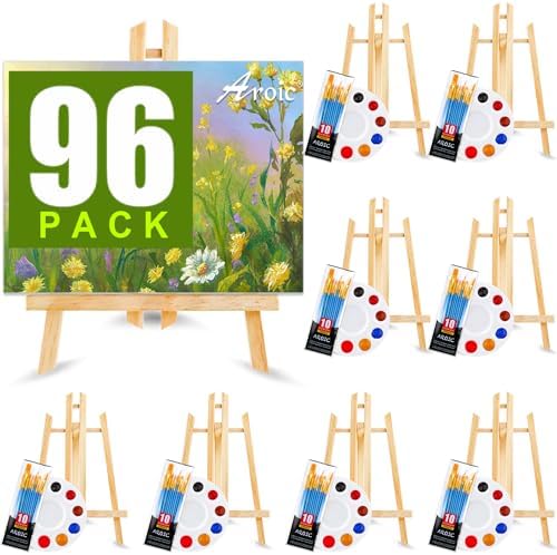 AROIC 96 PCS Painting Supplies Set with Easels by AROIC