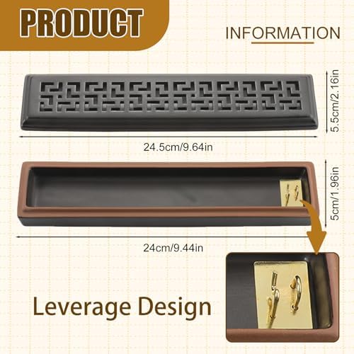 CEREMONY Incense Holder for Sticks，Ceramic Insence-Stick Holder Ash Catcher，Incense Holder Timkburner for Meditation Yoga Spa Room Decor - Image 3